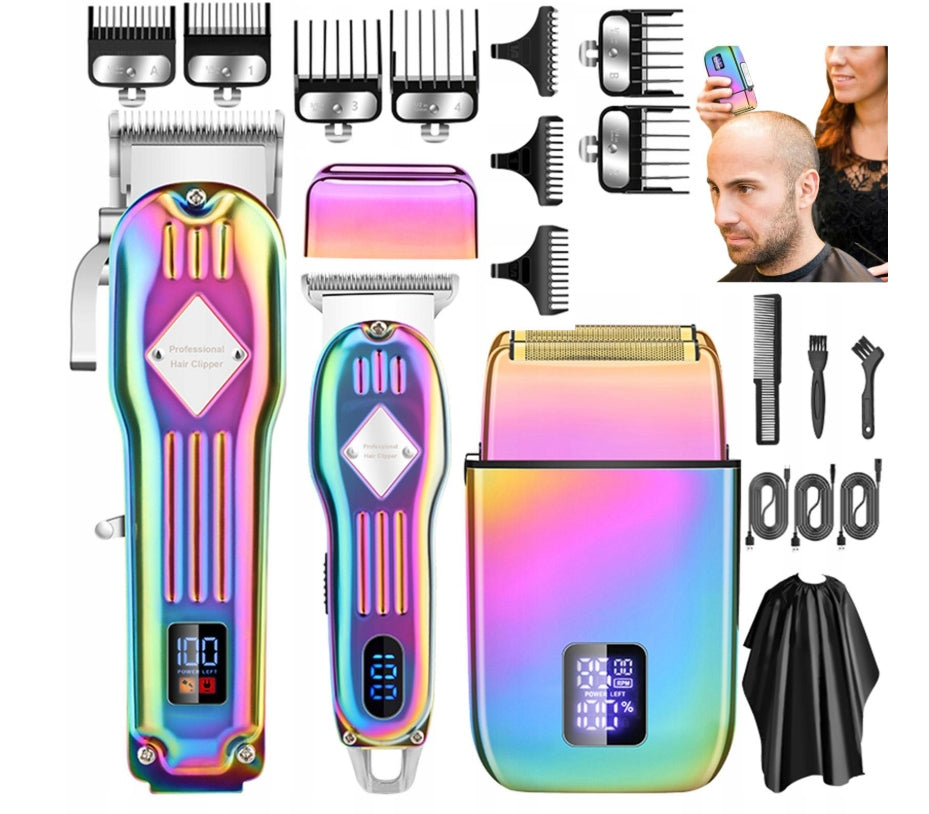 Men’s 3in1 Hair Clipper Shaver Set 973 Gradient 5W Hair Trimmer And Beard Brand no brand