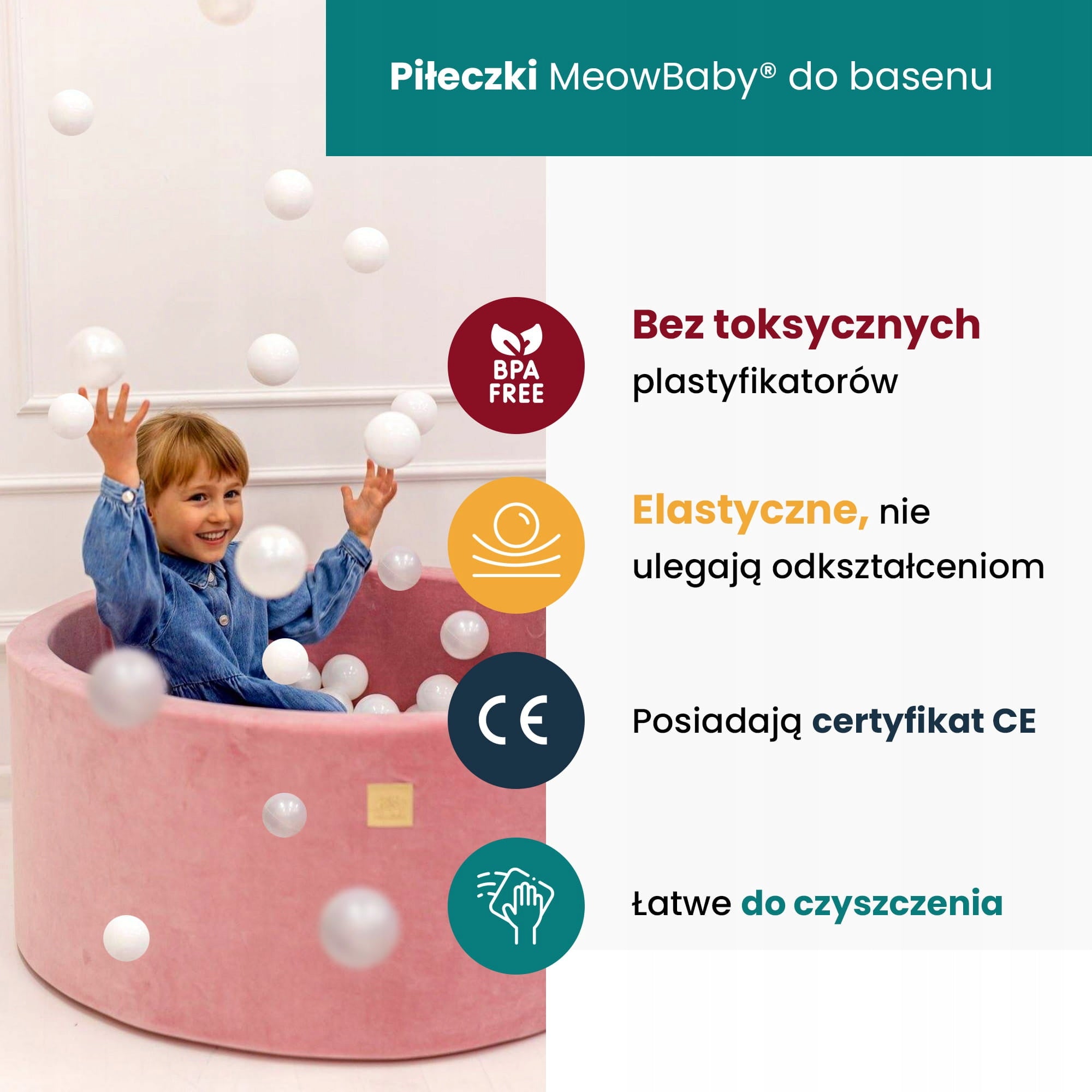 MeowBaby Foam Playset with Dry Pool Brand MeowBaby