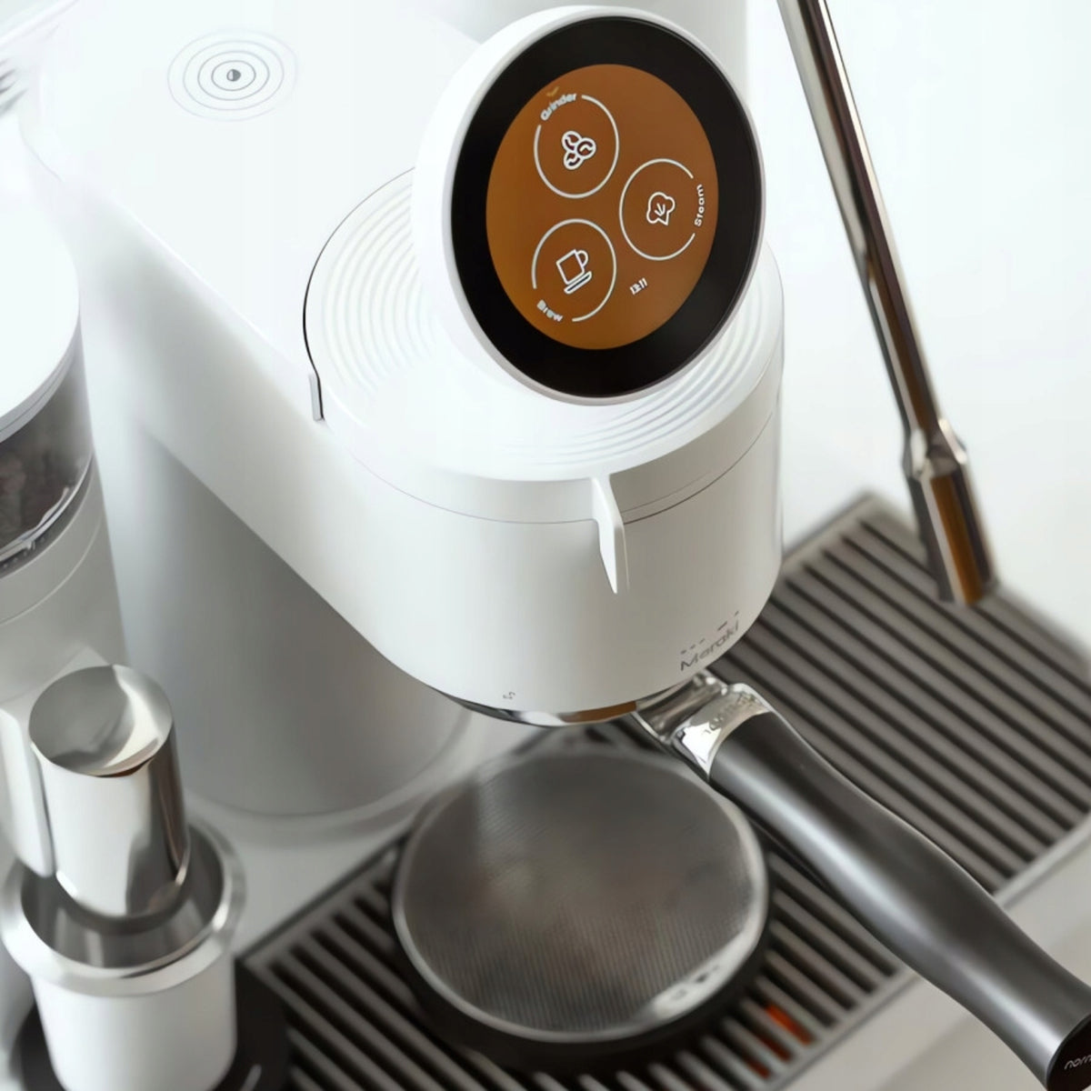 Meraki Gen 2 flask coffee maker – with grinder, white Brand Meraki