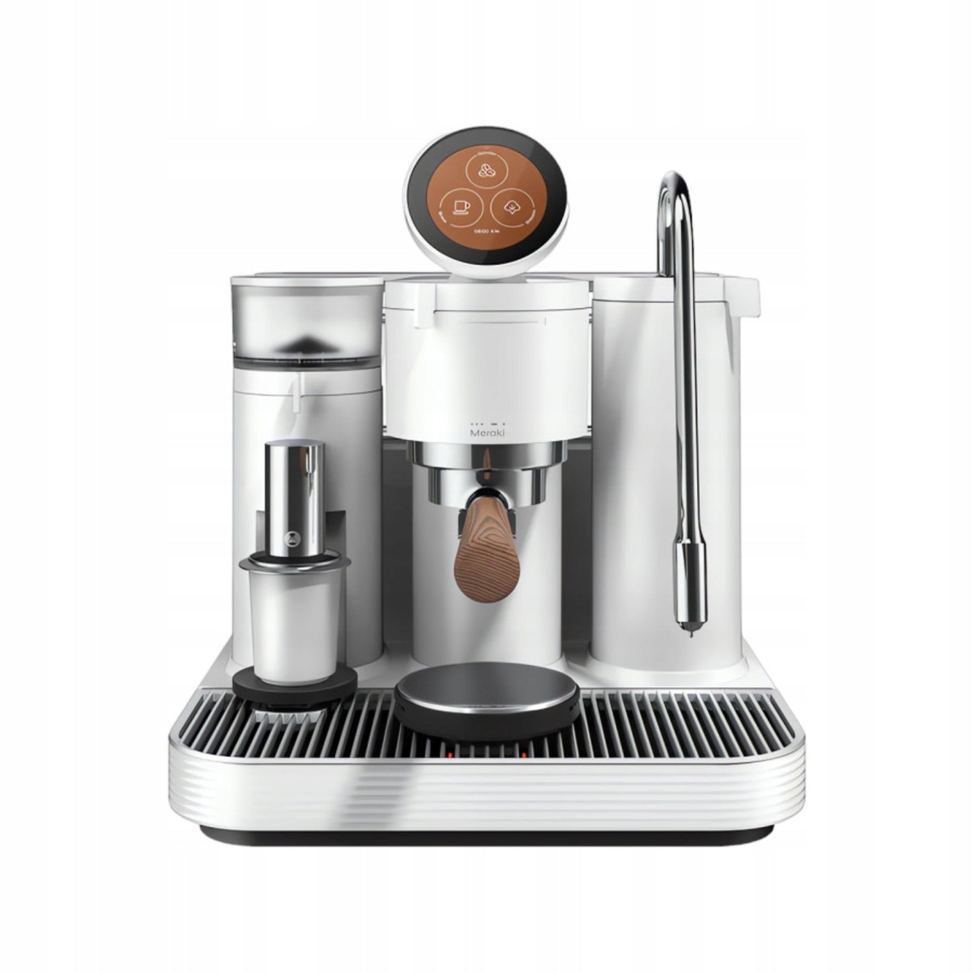 Meraki Gen 2 flask coffee maker – with grinder, white