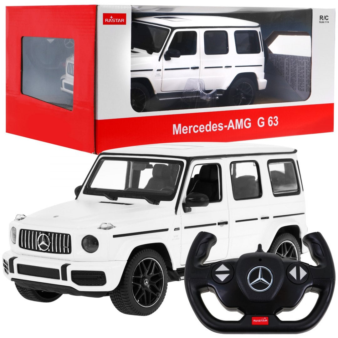 Mercedes-AMG G63 white RASTAR 1:14 Remote controlled car + remote control 2,4 GHz
