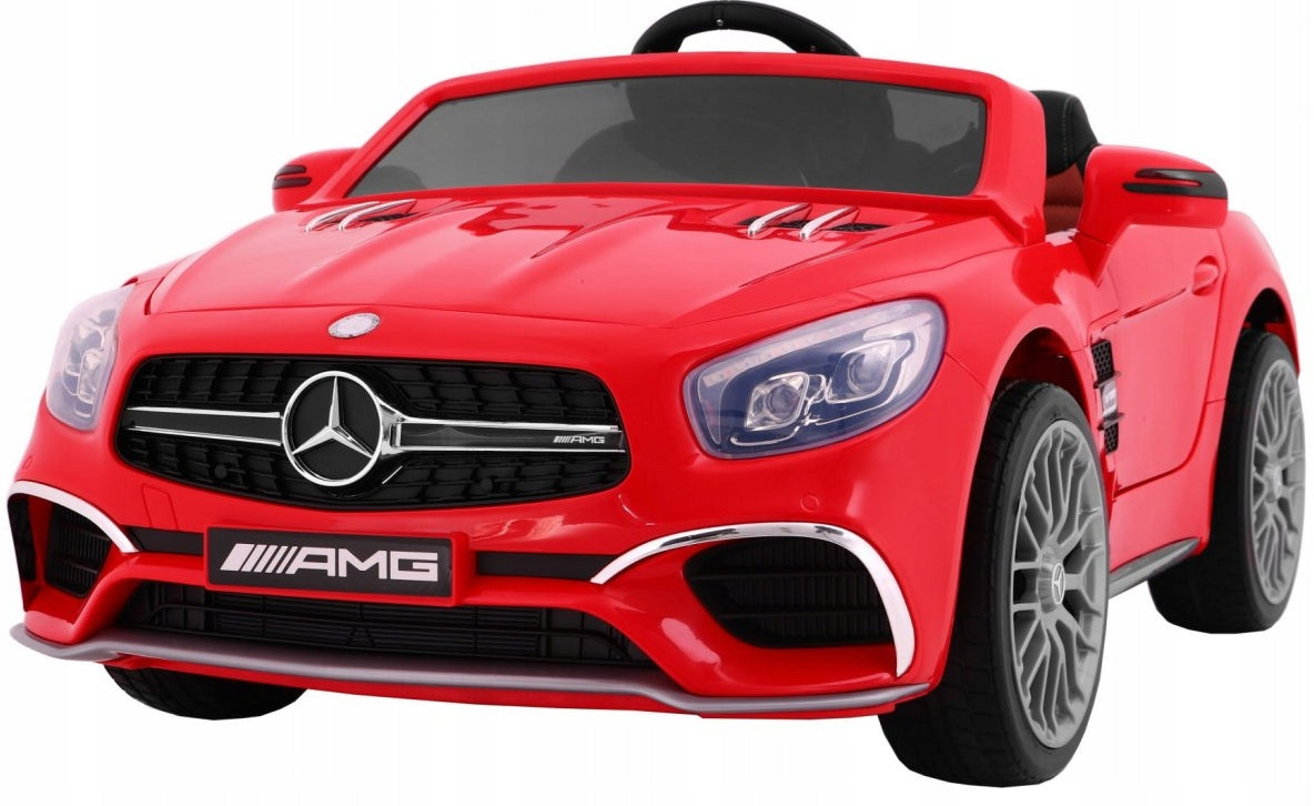 Vienvietis vaikiškas elektromobilis Mercedes AMG SL65, raudonas