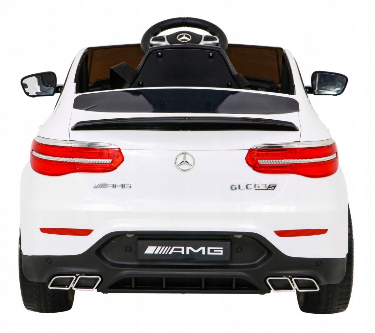 Mercedes Benz GLC63S for children, White SUV + Remote control + 4x4 drive Kid's age 3+ years