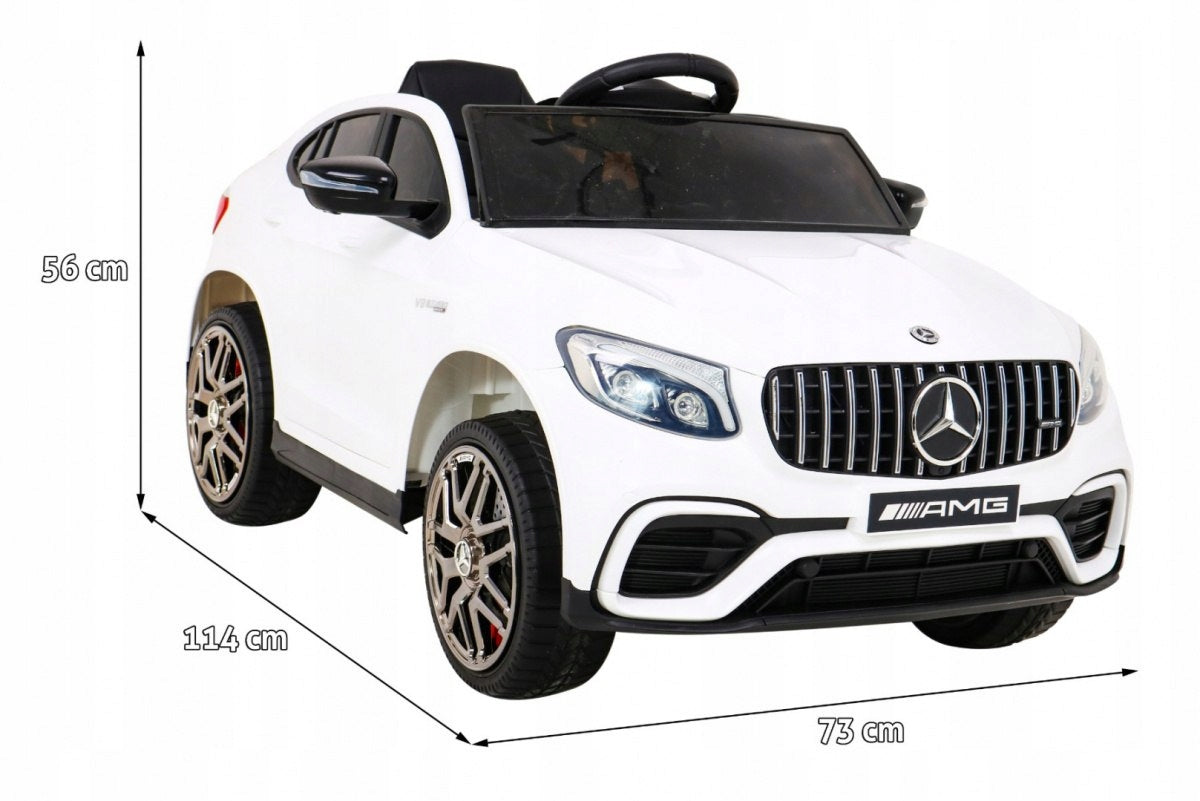 Mercedes Benz GLC63S for children, White SUV + Remote control + 4x4 drive Packaging status original