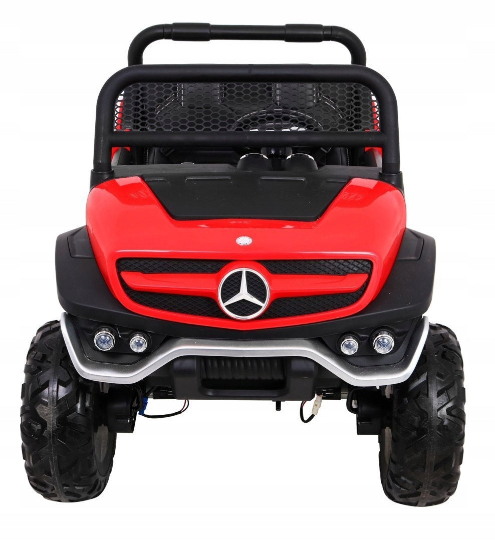 Mercedes Benz Unimog for children Red + 4x4 drive + Large remote control Brand Ramiz