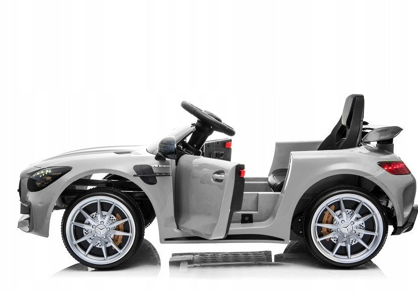 Mercedes GTR Battery Car Silver Lacquered Brand LEAN Toys