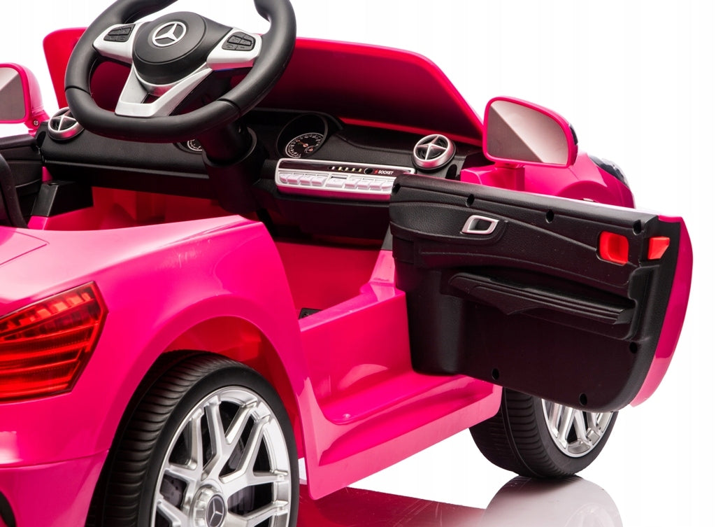 Mercedes SL500 Auto Battery EVA LEATHER Remote Control Lithium-Ion Battery Color pink