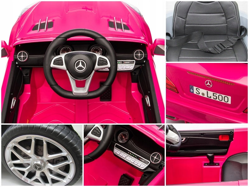 Mercedes SL500 Auto Battery EVA LEATHER Remote Control Lithium-Ion Battery Vehicle length 101 cm