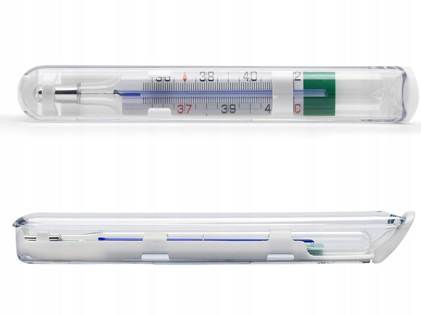Mercury-free glass thermometer with magnifying glass Geratherm Classic+ Germany Medical device yes
