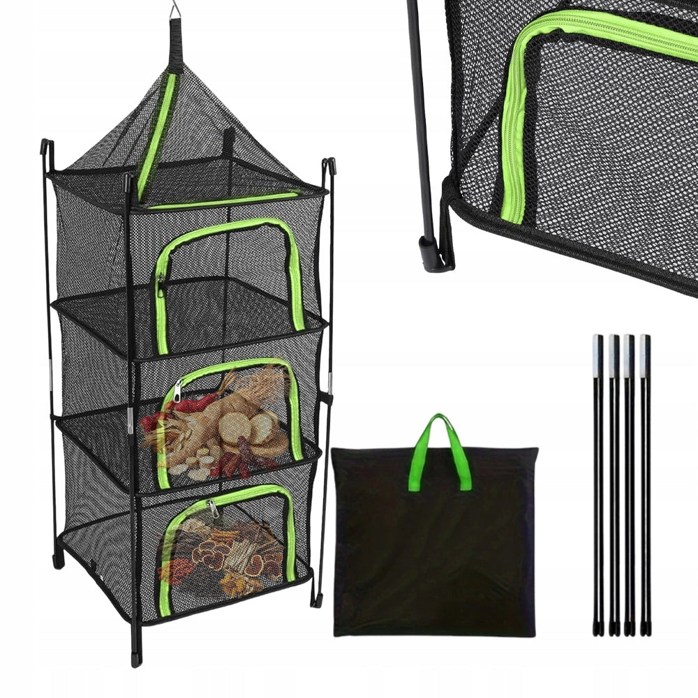Mesh Hanging Dryer Mesh Foldable Portable Dust Resistant For Garden
