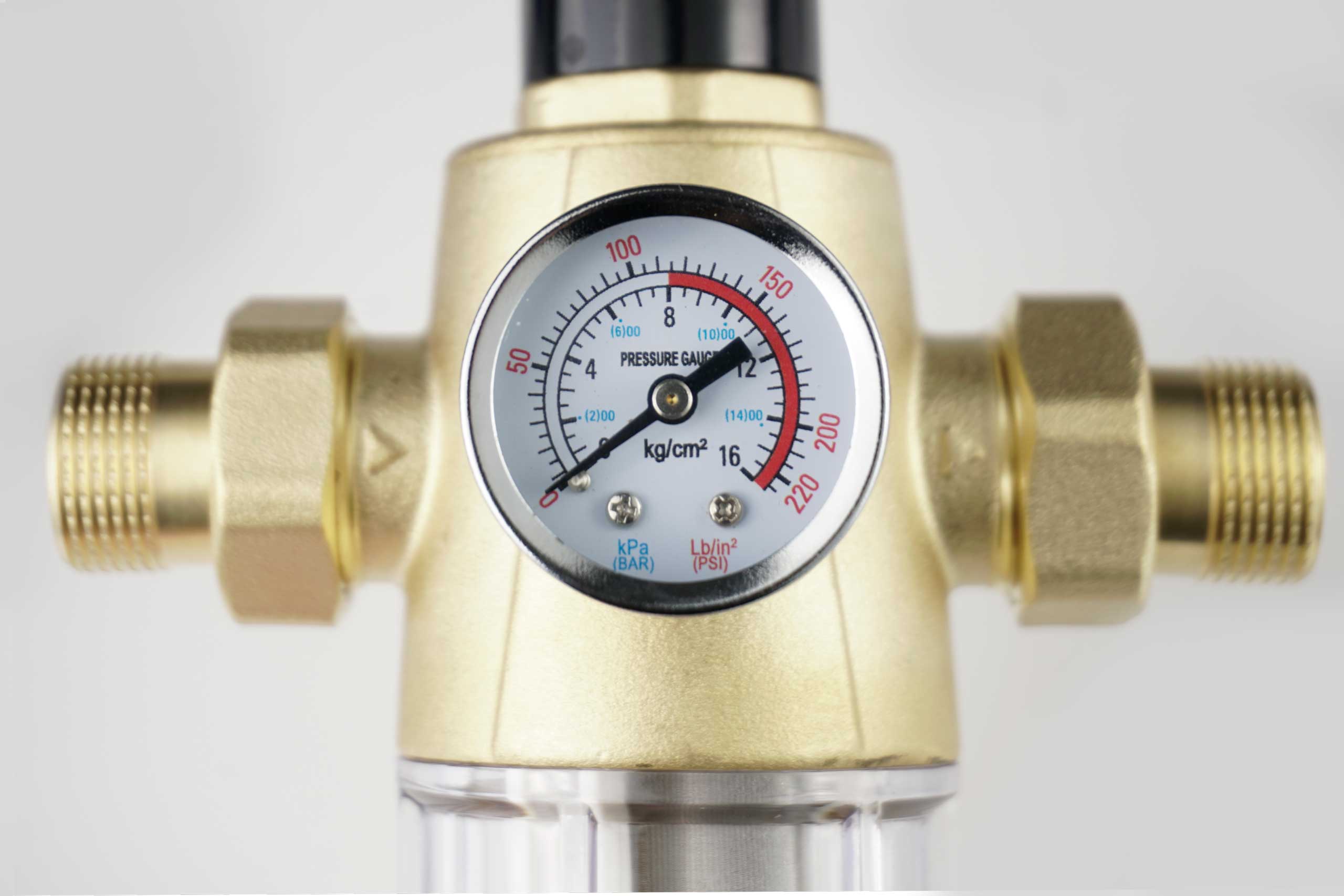 Mesh Water Filter with Pressure Reducer Brass Pressure Gauge 3/4 / 1 ″ Brand Klarwod