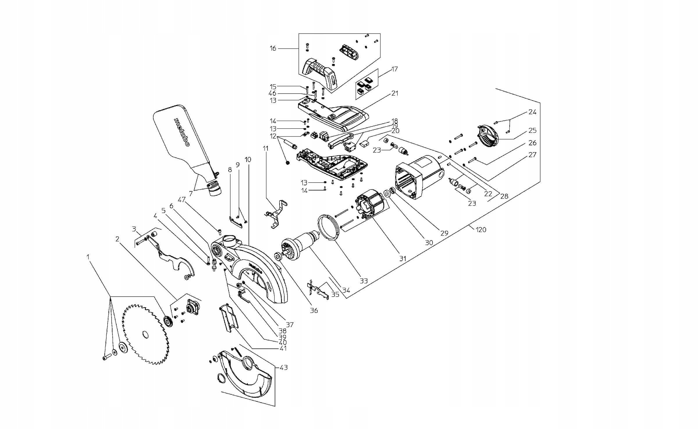 Metabo Bevel Saw Table Foot KGS 254 M EAN (GTIN) 4003366550437