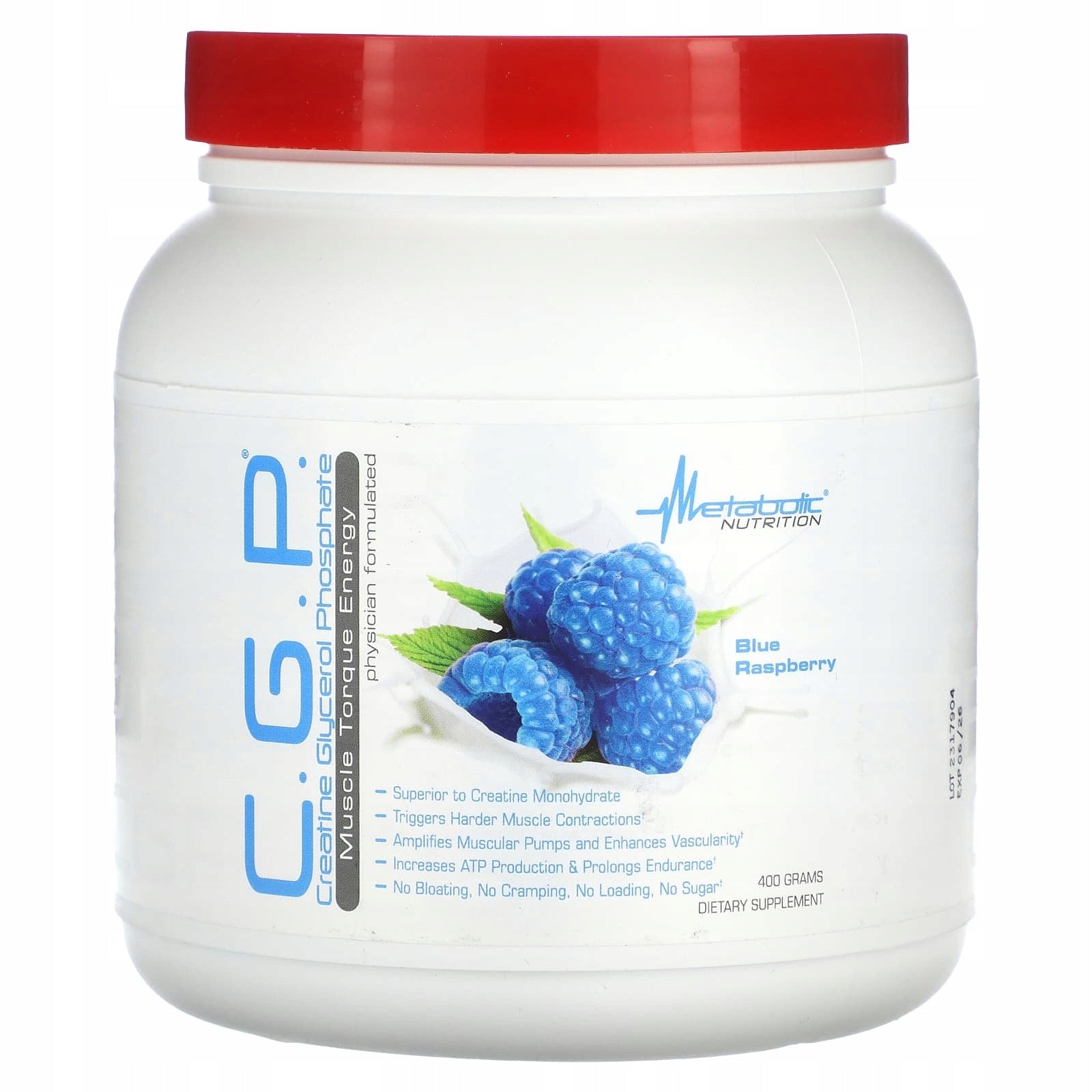 Metabolic Nutrition, CGP, blue raspberry, 400 g