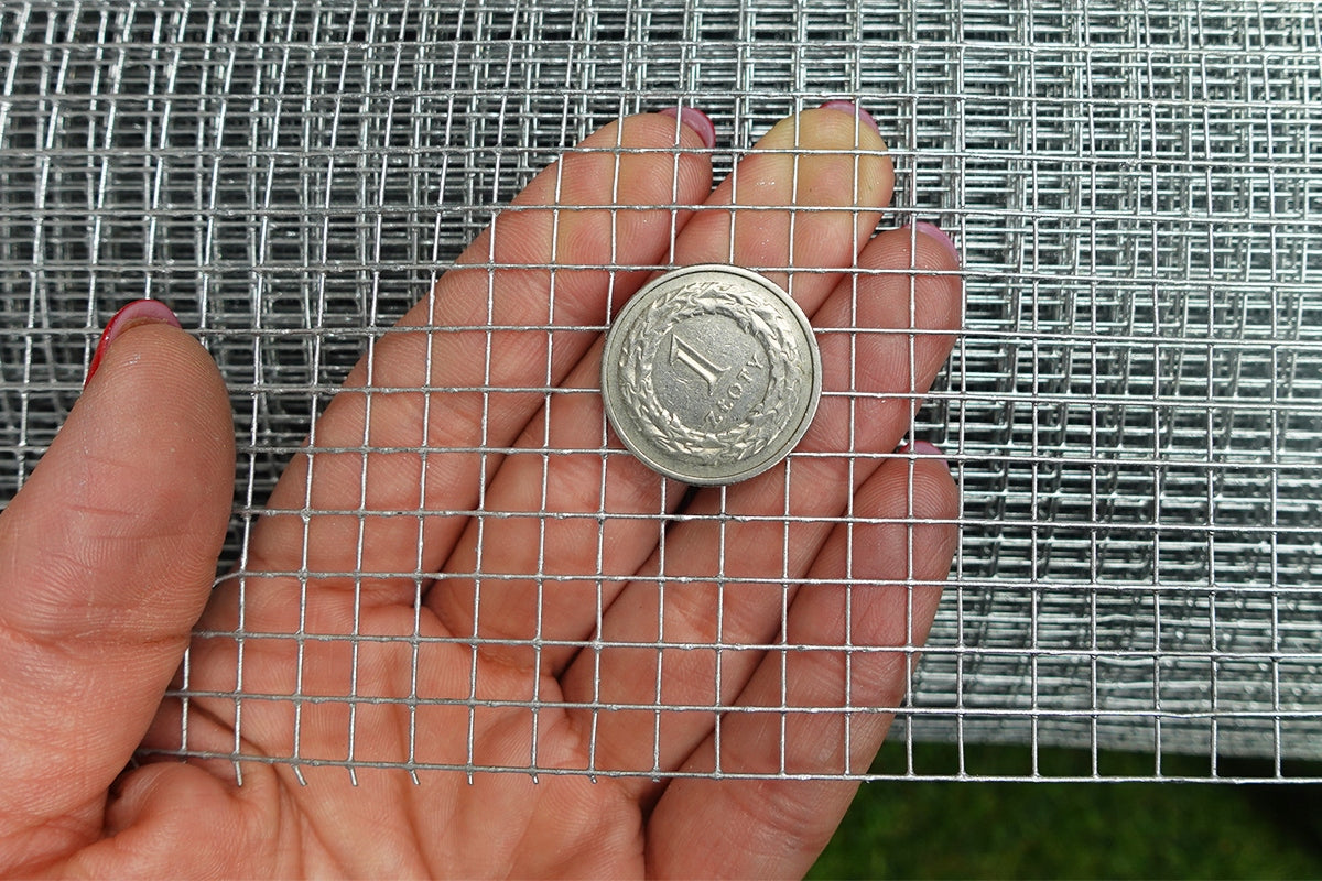 Metal Breeding Mesh 1x5m 13mm Zinc Rodents Rabbits Kuna Small Eyelet Height 1 m
