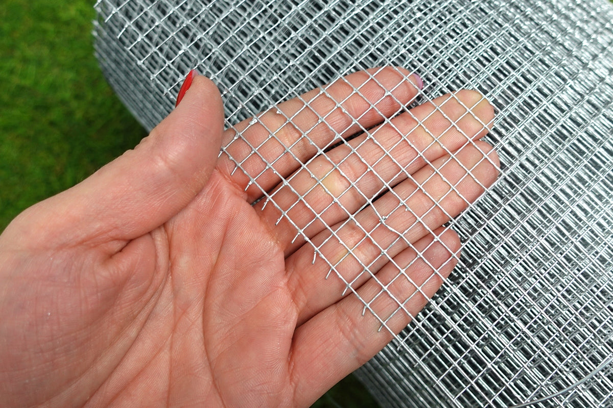 Metal Breeding Mesh 1x5m 13mm Zinc Rodents Rabbits Kuna Small Eyelet Manufacturer code metalowa druciana ocynkowana