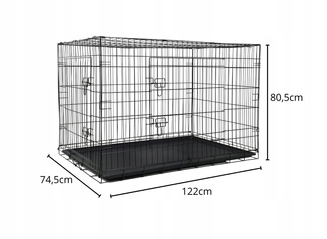 Metal Cat Dog Cage Kennel Playpen Transporter Universal XXXL Manufacturer code 00084