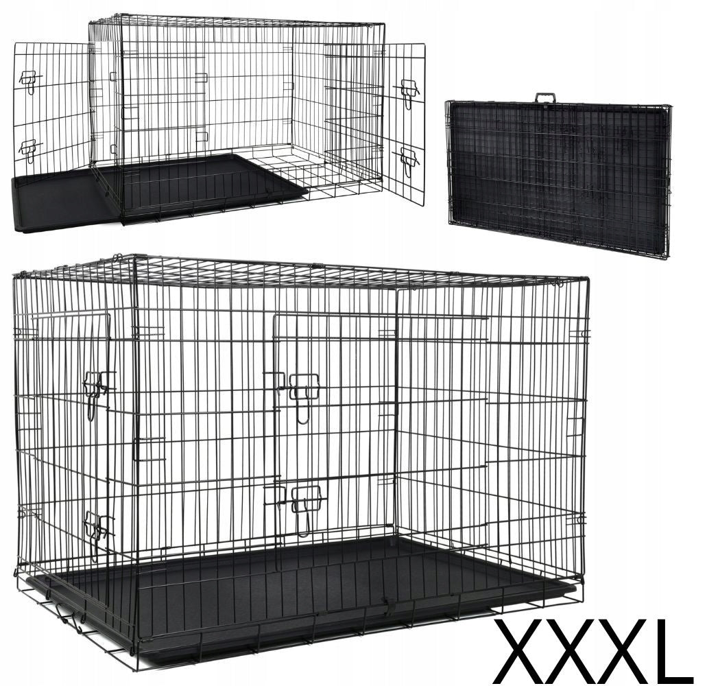 Metal Cat Dog Cage Kennel Playpen Transporter Universal XXXL Product height 80.5 cm