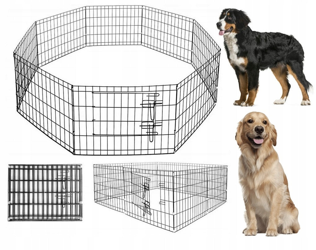 Metal Folding Rabbit Dog Playpen for Home Outdoor Farm Runway