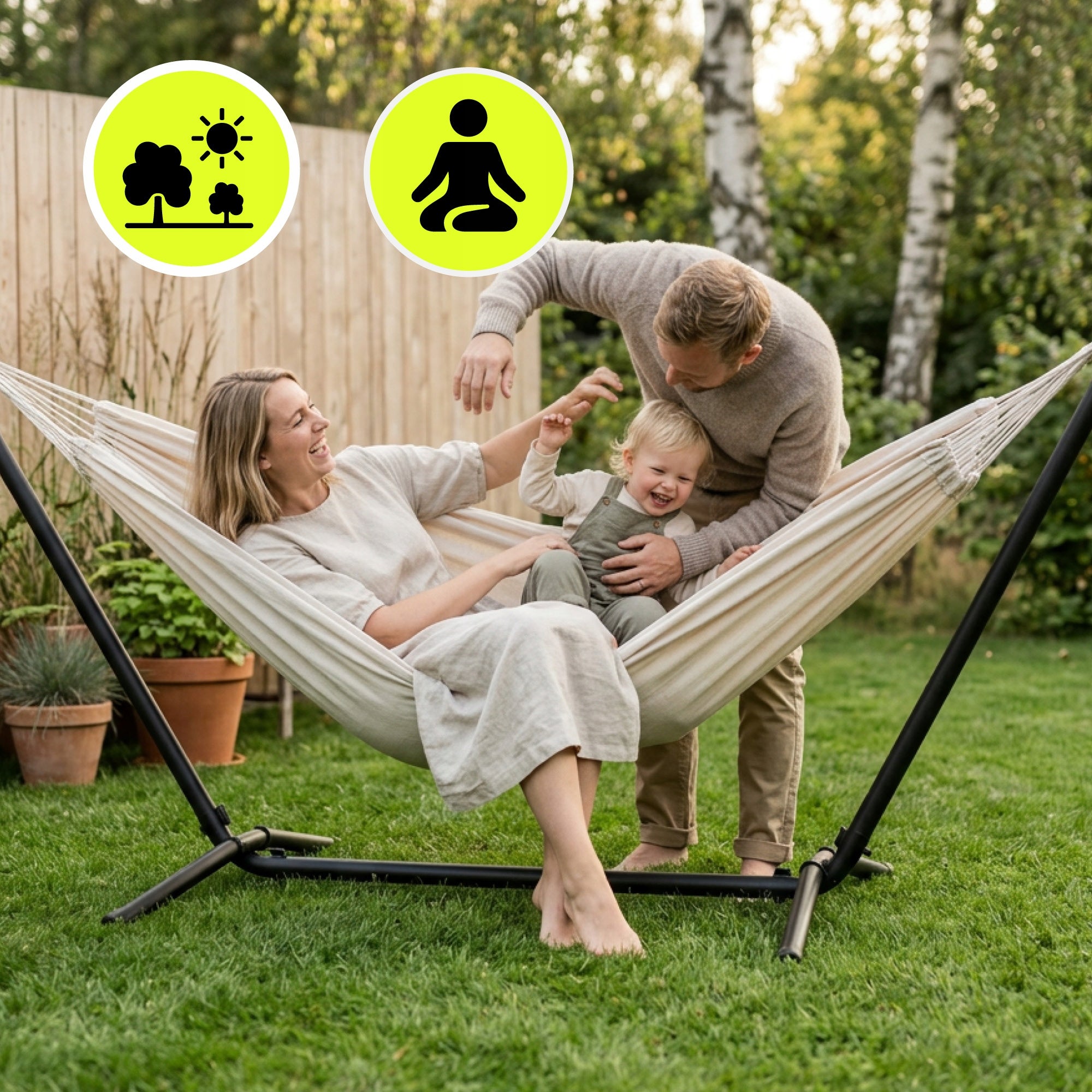 Metal Hammock Frame, Sturdy Garden Hammock Stand Model HYP72 STELAZHAM 2