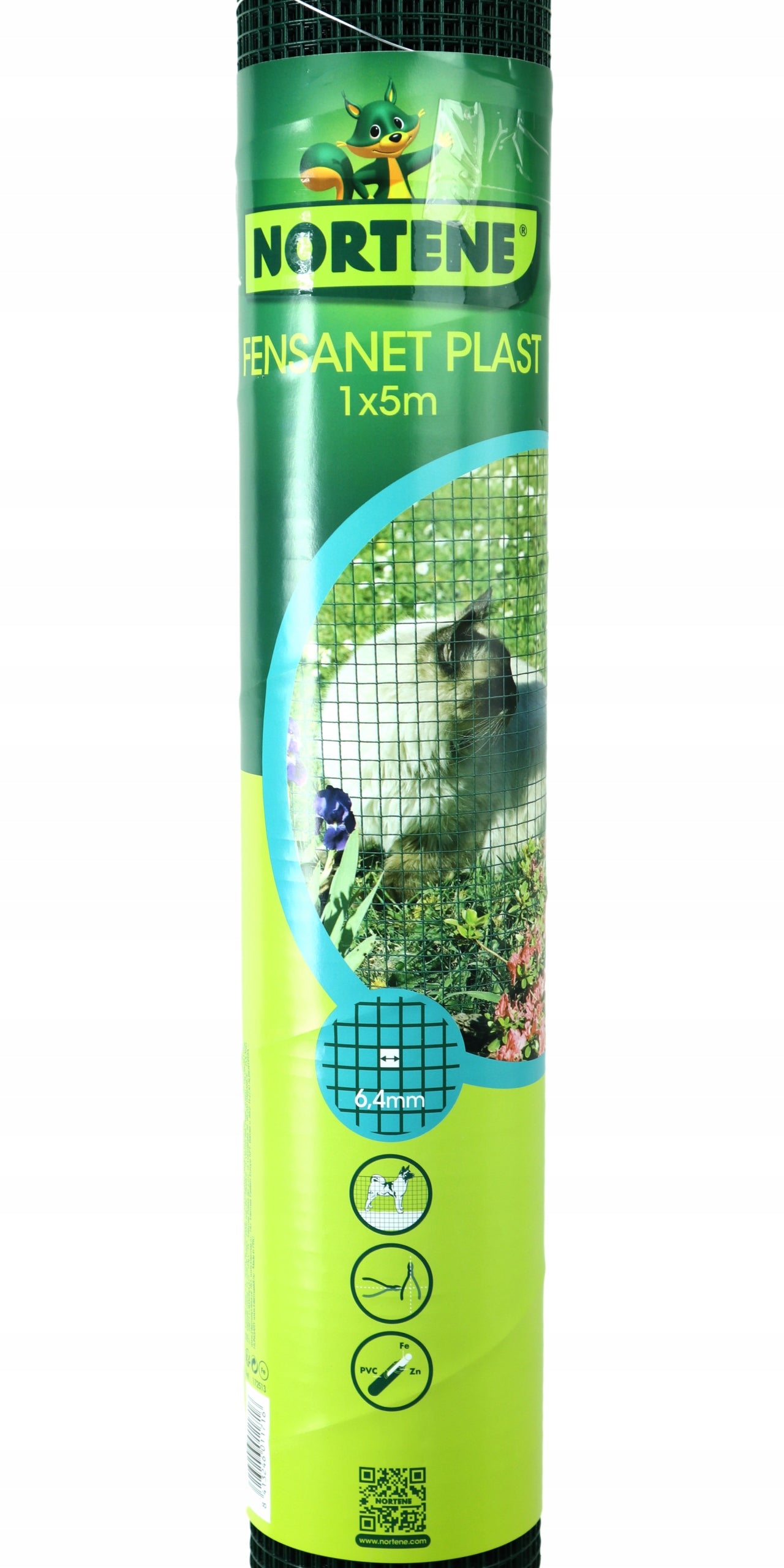 Metal Mesh Coated Welded 1x5m Garden Discount Breeding 6x6mm Color green