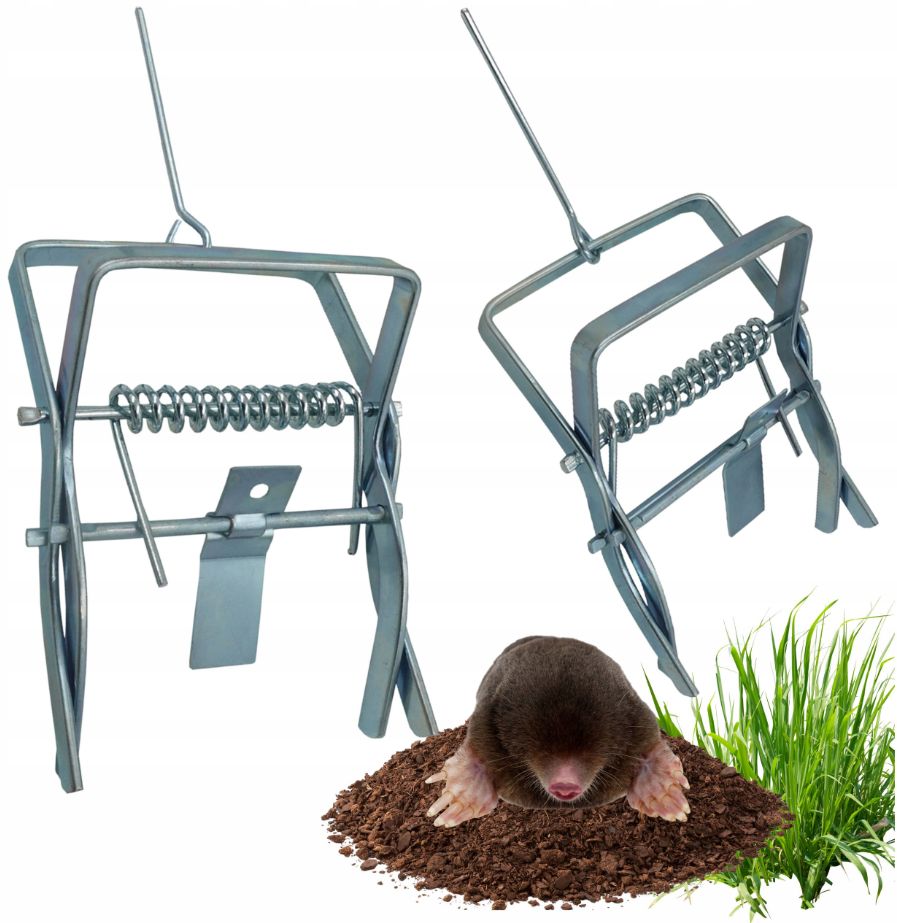 Metal Mole Trap Guillotine Catcher for Moles and Voles