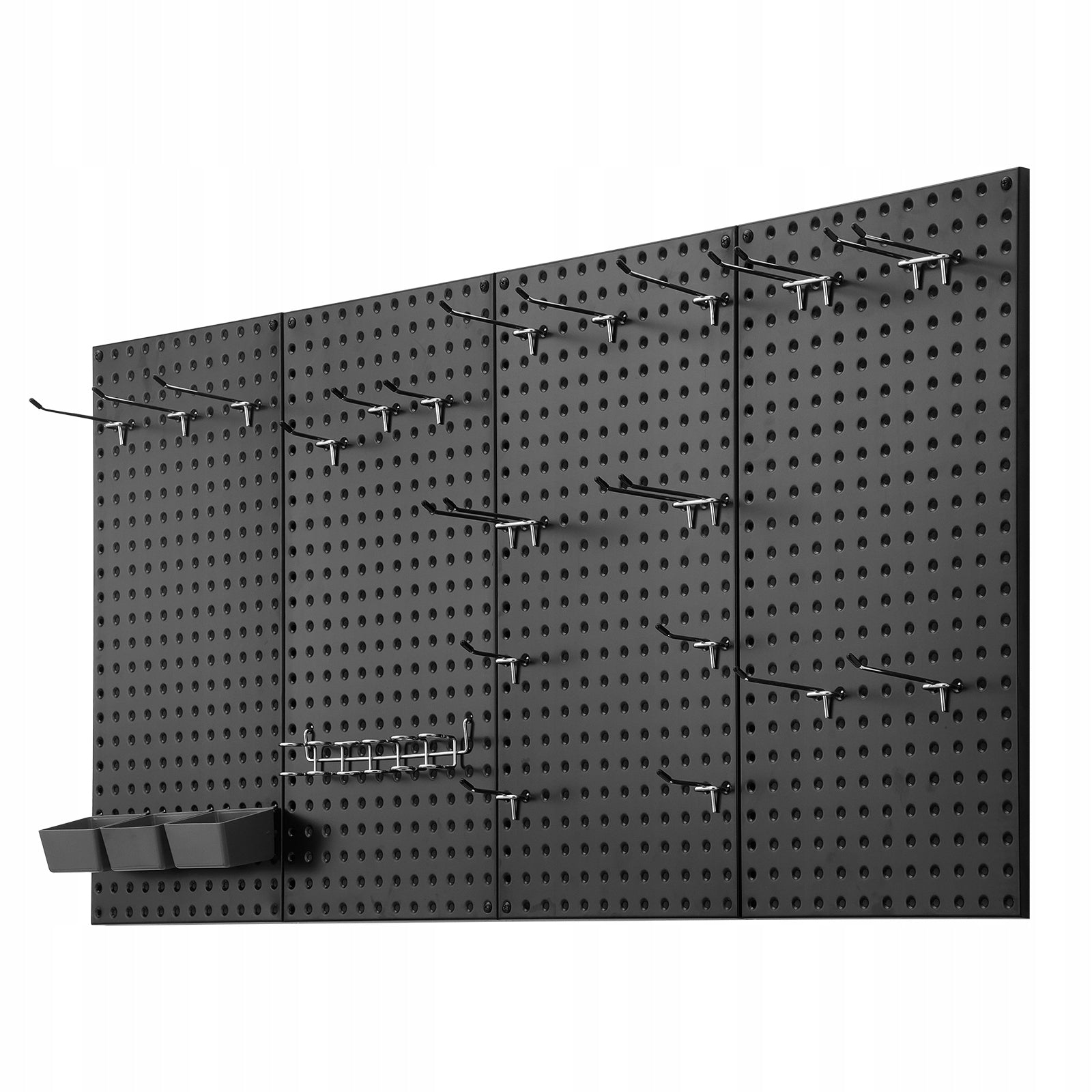 Metal Pegboard Panels 4 panels 24" x 12" Wall Organizer for Garage Tool Brand Vevor