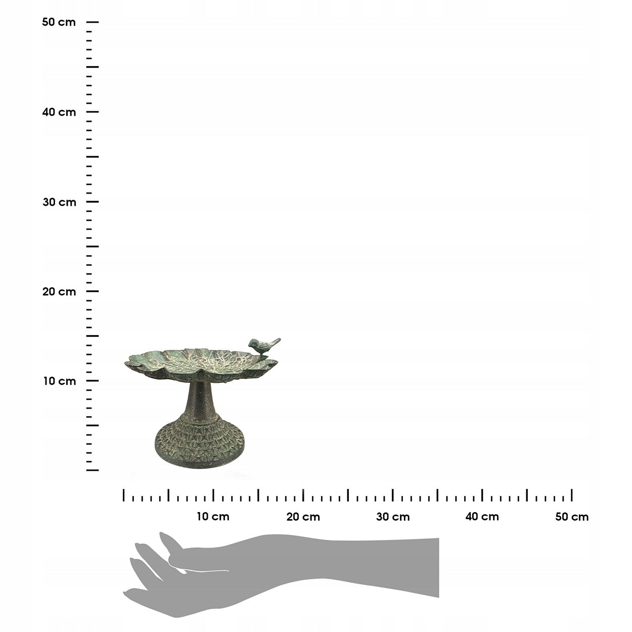 Metal Retro Bird Drinker on Leg 13 cm Drinker Feeder Bathtub Type nesting box (feeder)