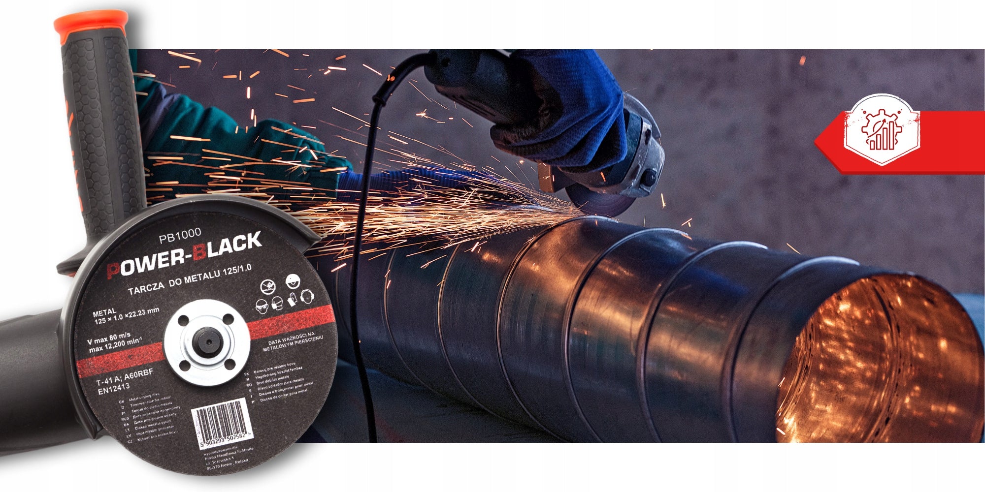 Metal Steel Cutting Disc 125mm 1mm Strong Durable INOX Discs x1pcs Product weight with unit packaging 0.02 kg