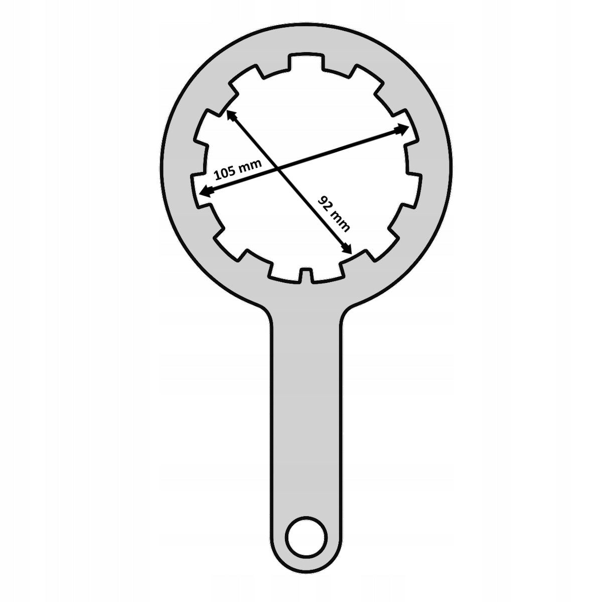 Metal Steel Water Filter Housing Body Wrench 10" Brand no brand