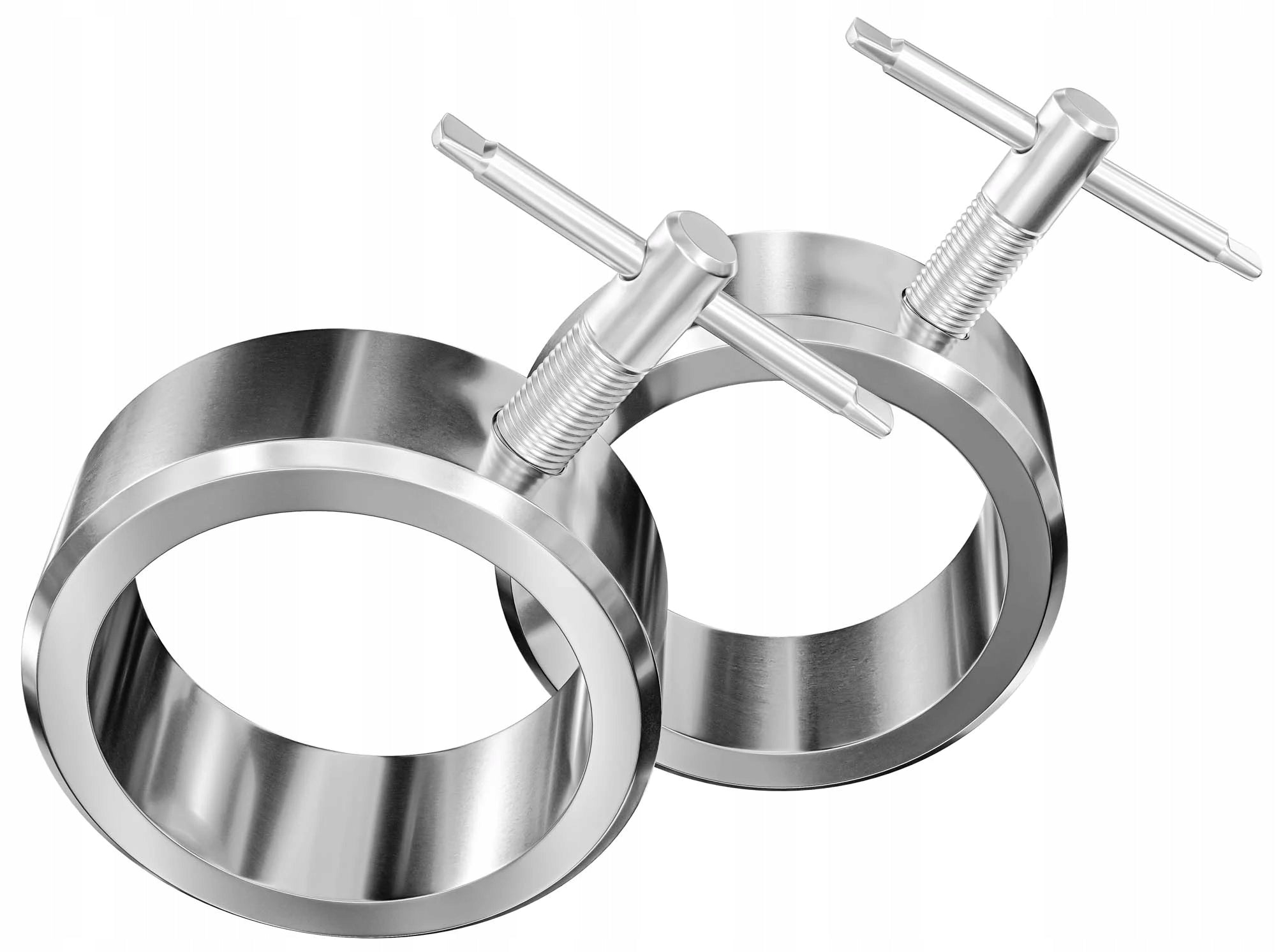 Metal barbell neck clamps fi 50mm 2 pieces set adjustable clamp Brand Hop-Sport