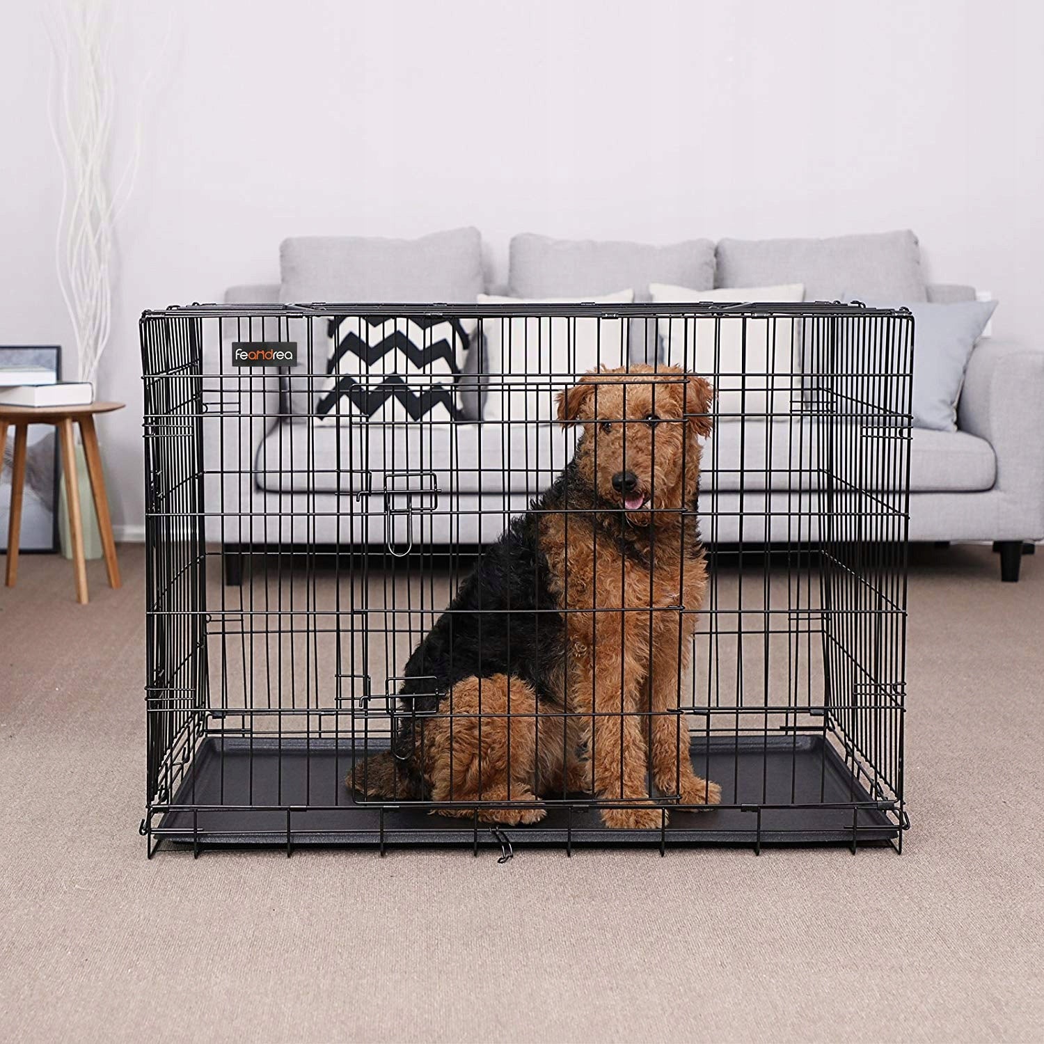 Metal cage Songmics large dog 70 x 106 x 77,5 cm Brand Songmics