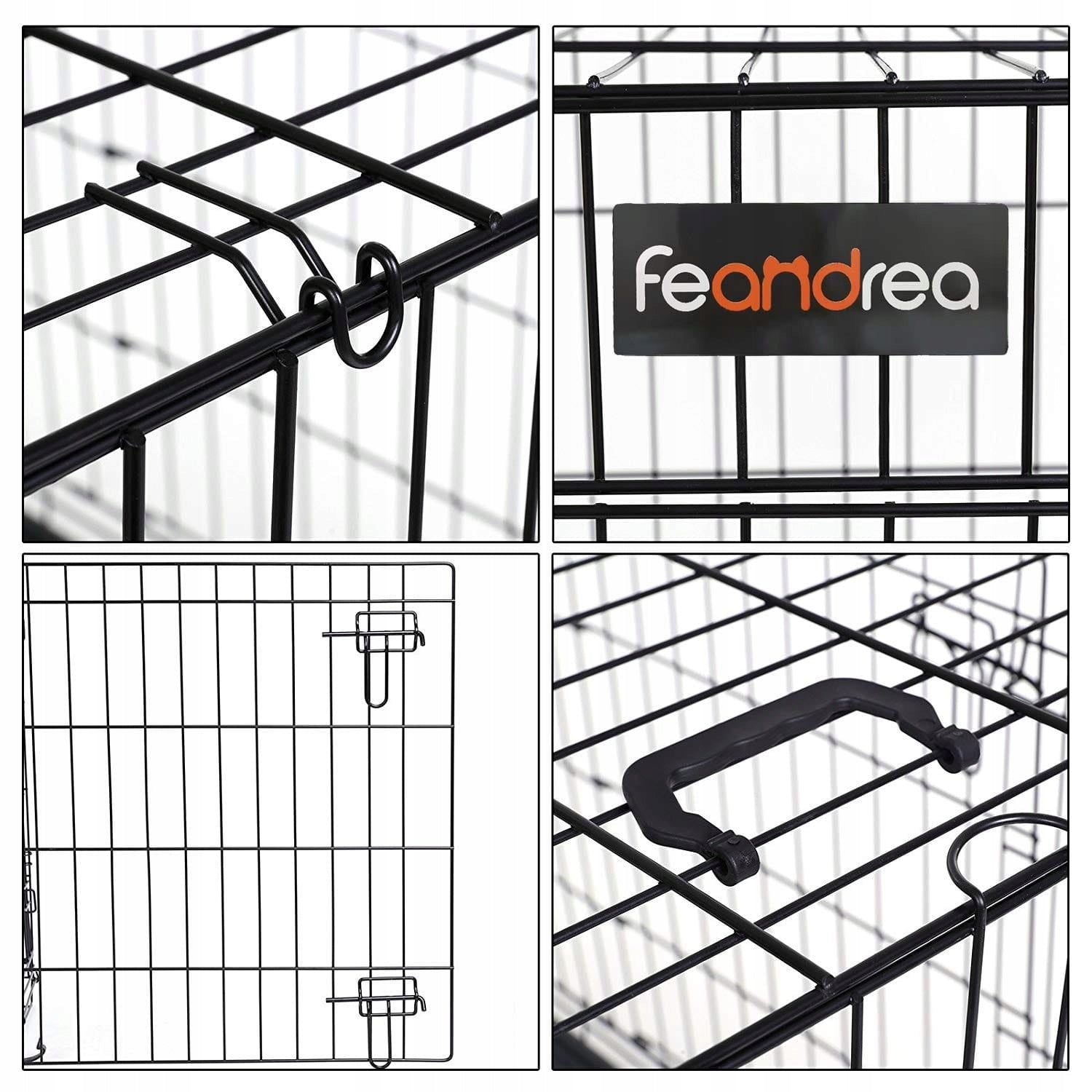 Metal cage Songmics large dog 70 x 106 x 77,5 cm Kind cage