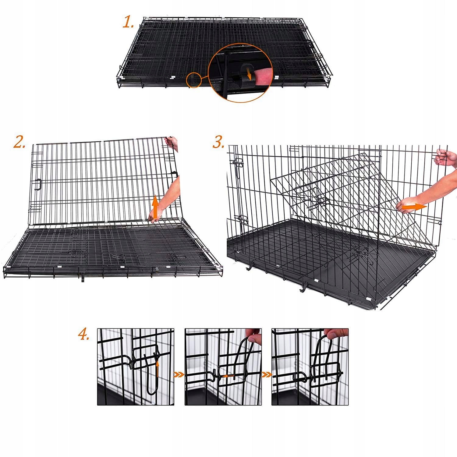 Metal cage Songmics large dog 70 x 106 x 77,5 cm Product height 77.5 cm