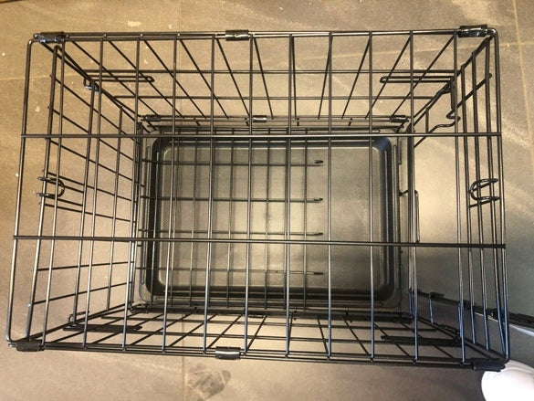 Metal cage playpen with floor for dog Mid West 58 x 35 x 41cm read description Kind cage