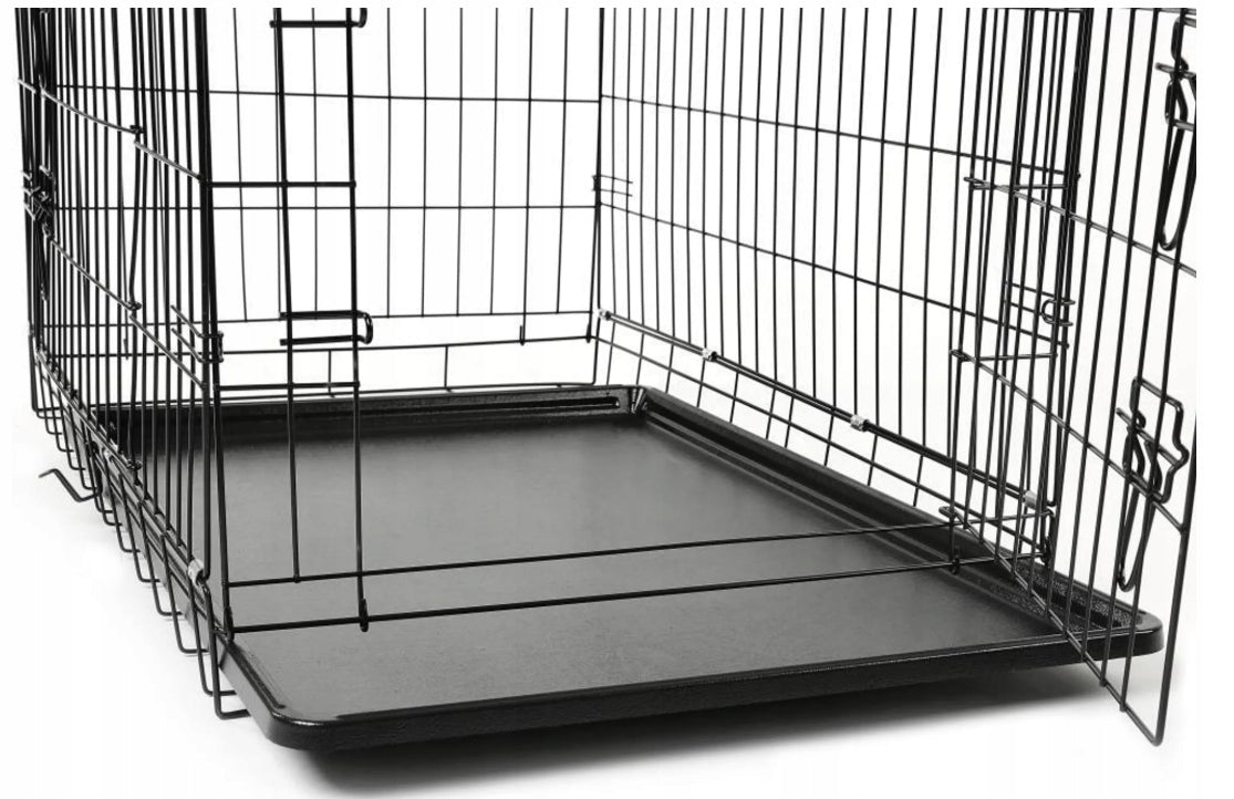 Metal dog cage 91x58x64cm Tresko Black Trade name HDKF-003