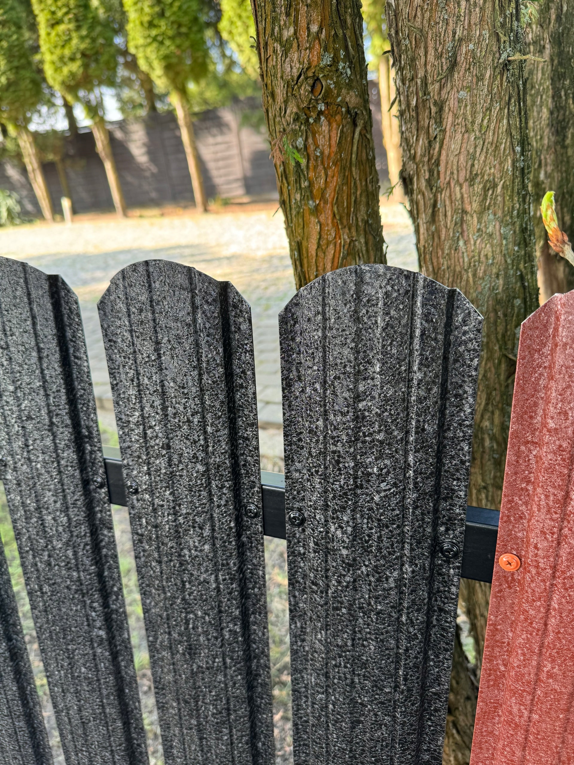 Metal fence bar Golden Oak matt long 145-200cm Brand no brand