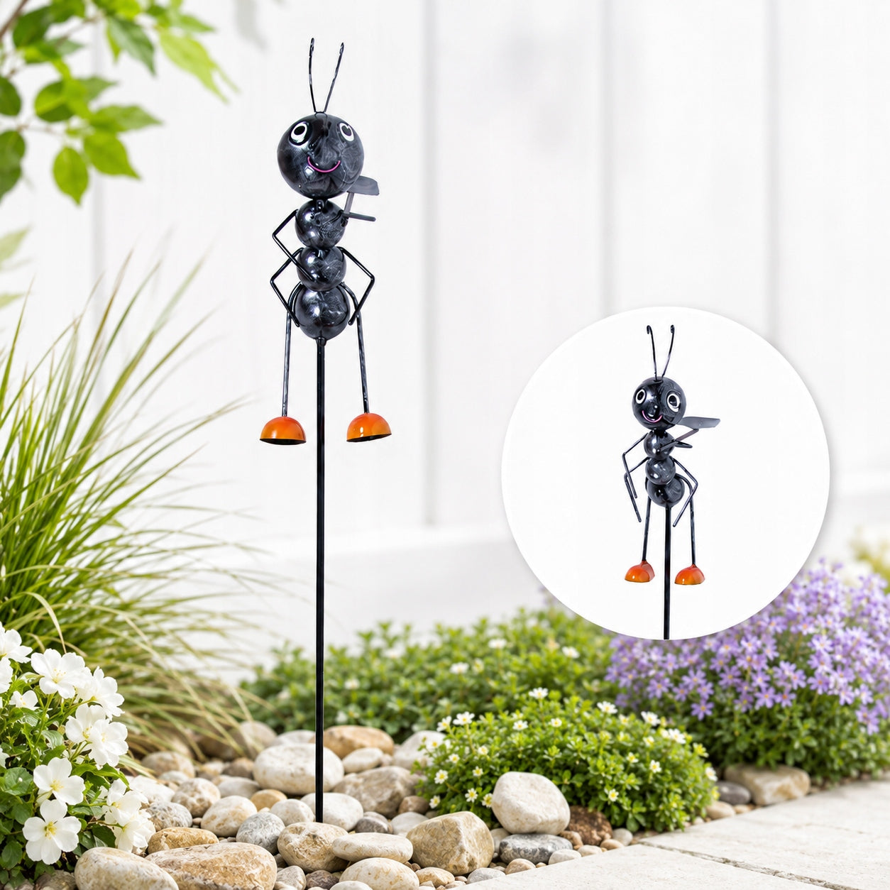 Metal figurine Antek Ant 83 cm plant support garden decoration Packaging status original
