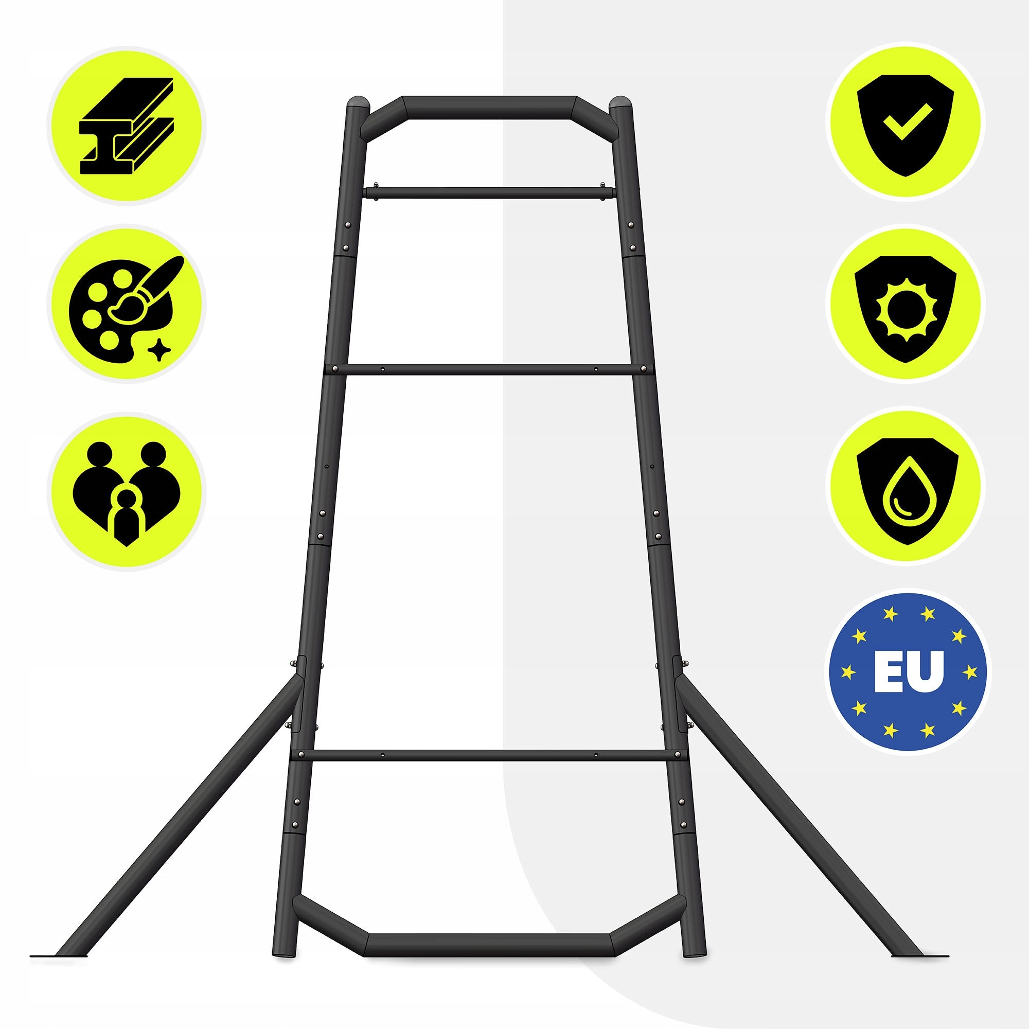 Metal gymnastic ladder HyperMotion 222 cm for garden 200 kg Manufacturer code SWING HYP21