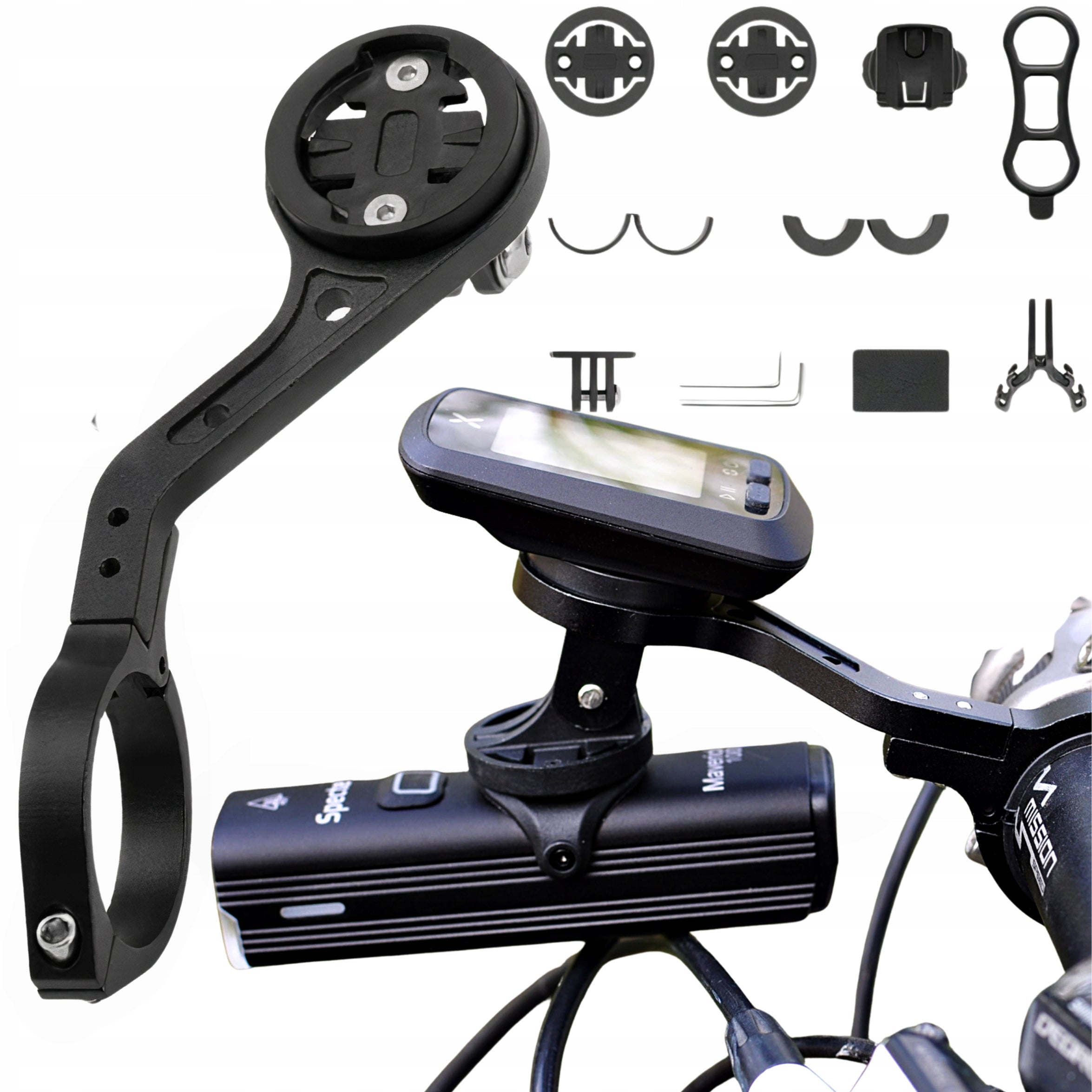 Metal holder for bicycle light Specter GoPro camera counter computer Manufacturer code BG-2113