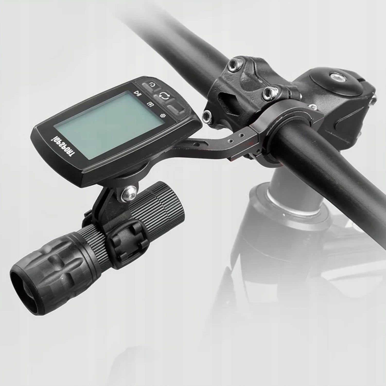 Metal holder for bicycle light Specter counter GARMIN GoPro camera Manufacturer code BG-2113
