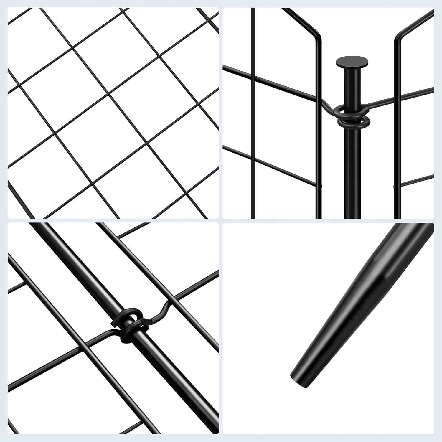 Metal mesh DOG FENCE 5 panels 70 x 64 cm WOLTU Trade name GZZ1268SZ01