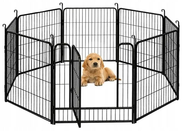 Metal playpen for dog 80 cm outside 8 panels 80x80 cm Brand no brand