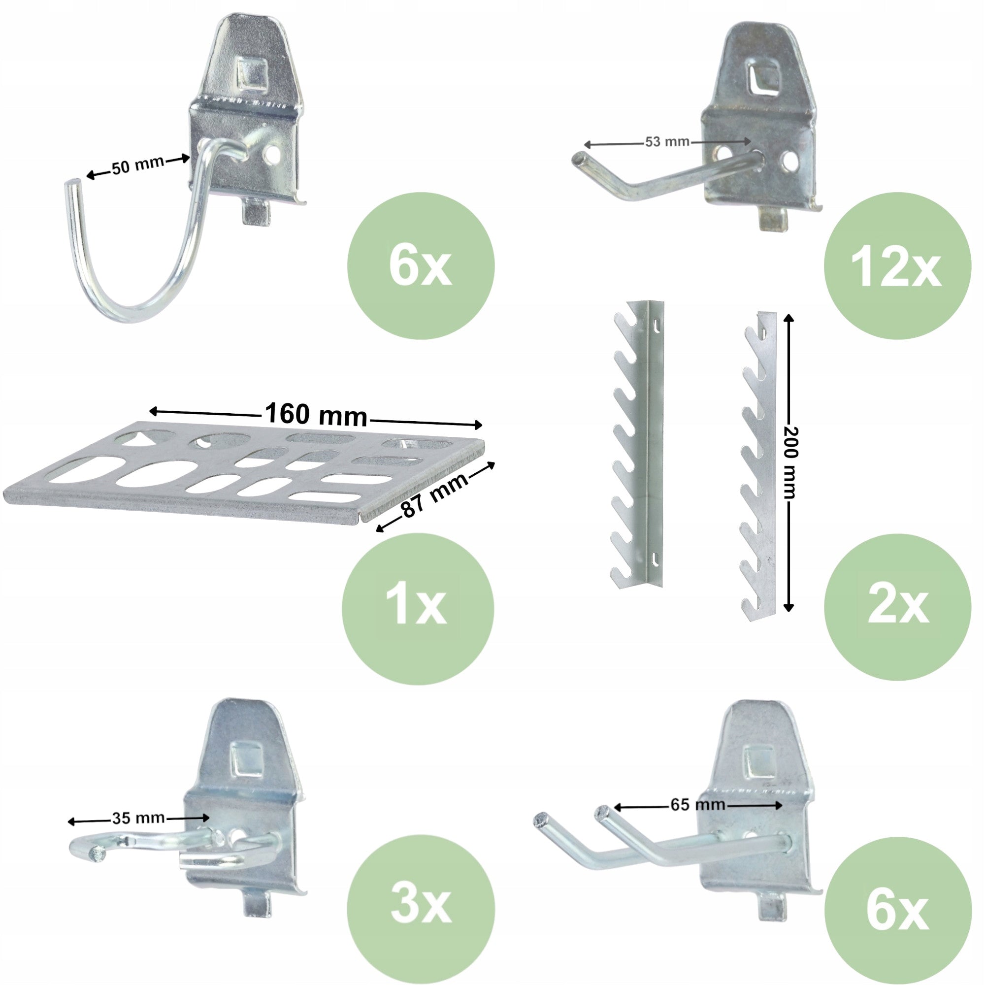 Metal tool board 1560 x 713 mm wall 14 cuvettes workshop garage Product height 71.3 cm