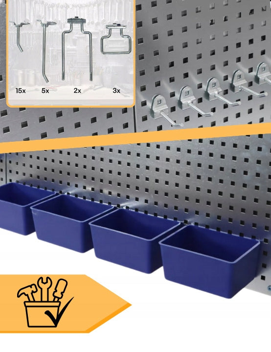 Metal tool board bituxx 32 elements of the litter box workshop wall Manufacturer code HD19496