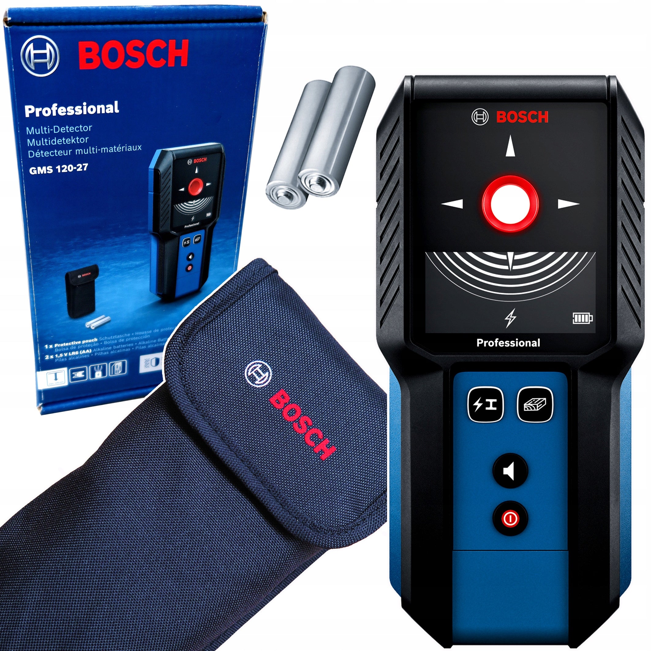 Metal wood wire detector BOSCH GMS 120-27 0601081700 ETUI