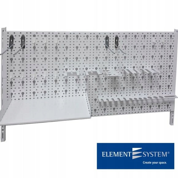 Metal workshop tool board HDP Element System 80x40cm white Brand Element System