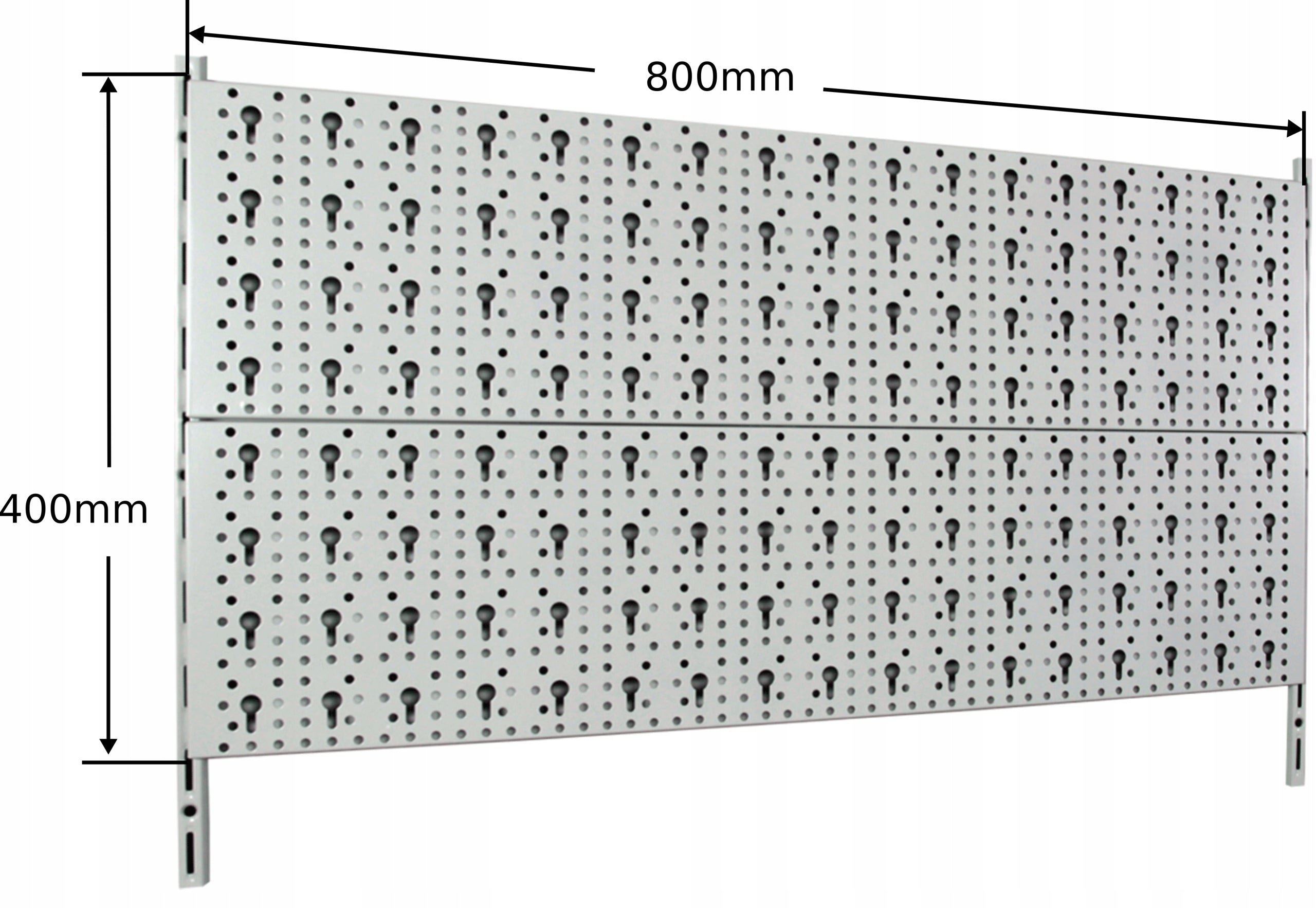 Metal workshop tool board STD Element System 80x40cm white Color white