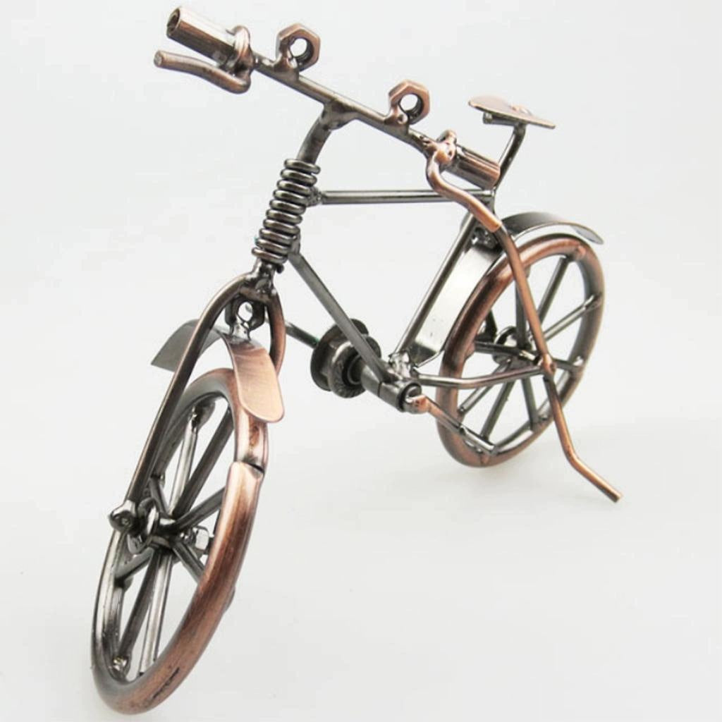 Metalwork Replica Model Bike Bicycle Children Toy Craft Ornament Home Packaging status original