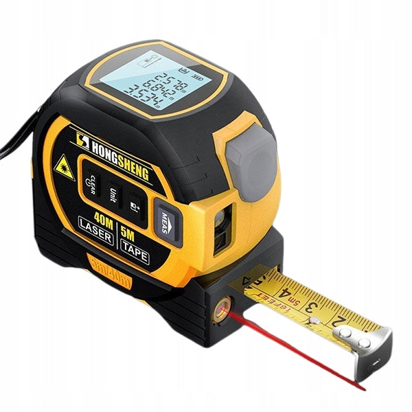 Meter Measure Expandable 500cm Digital Laser Rangefinder 40m Level 3in1 Packaging status original