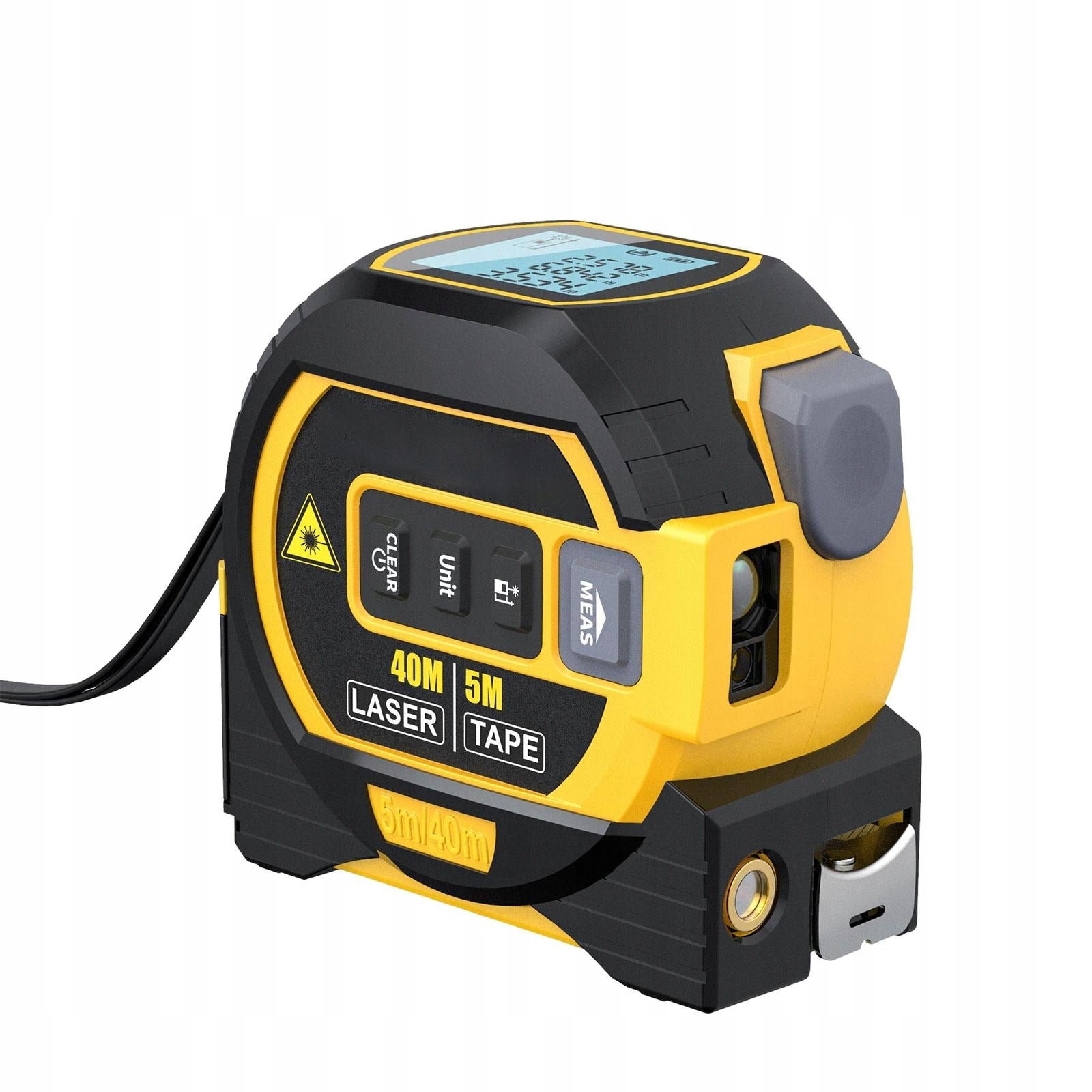 Meter Measure Expandable 500cm Digital Laser Rangefinder 40m Level 3in1